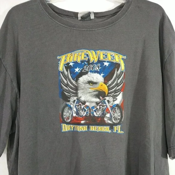 Urban Pipeline 2008 Bike Week Daytona Beach, FL T-Shirt Men Size XXL Grey - Picture 2 of 6